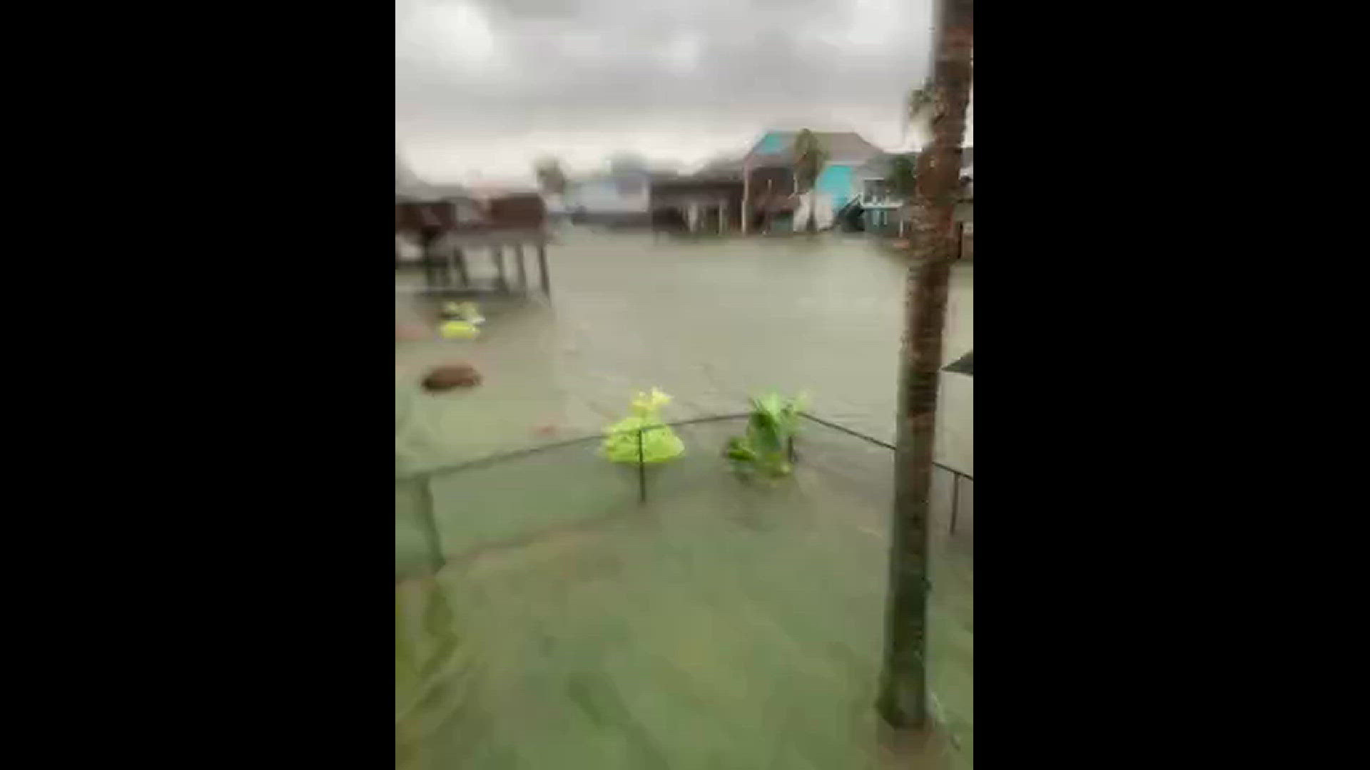 Bayou Vista in Houston as Hurricane Beryl moves through
