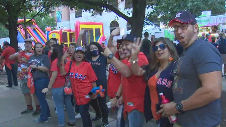 Astro fans back at street fest for Game 2 of the World Series