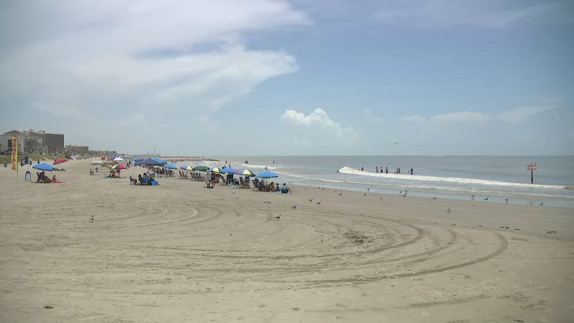 People visiting Galveston Island are encouraged to keep an eye on water conditions during the Fourth of July and beyond.