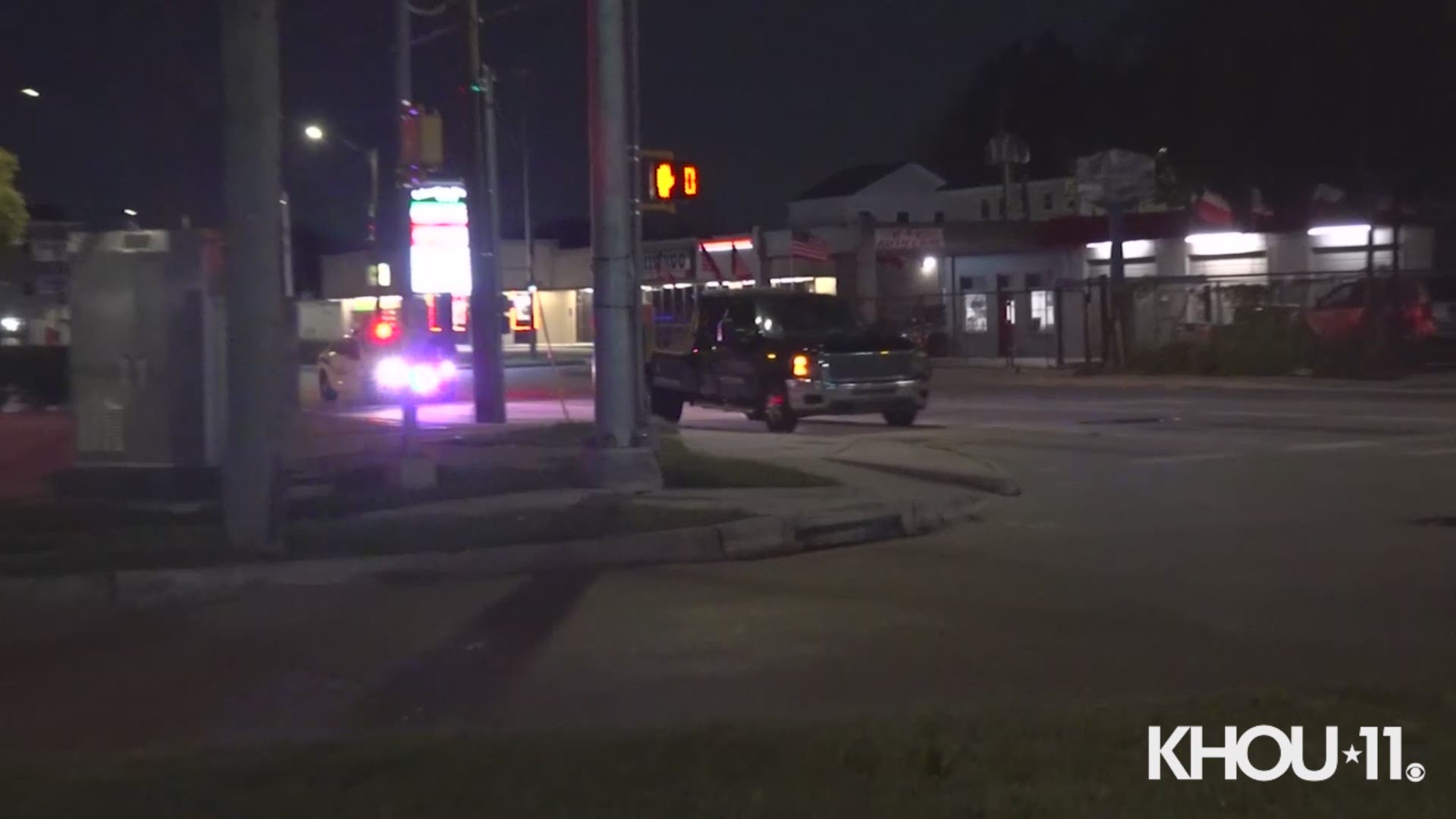 A wild chase with a wrecker was caught on camera in northeast Harris County overnight. The driver eventually surrendered.