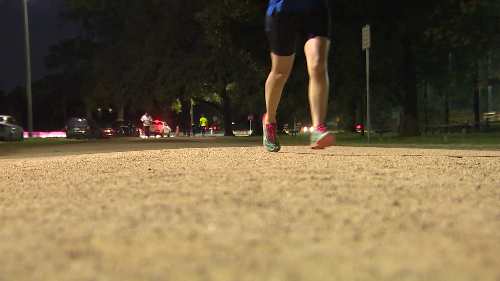 Houston Police urged joggers to be cautious after a man assaulted a woman in Memorial Park on Christmas Eve.