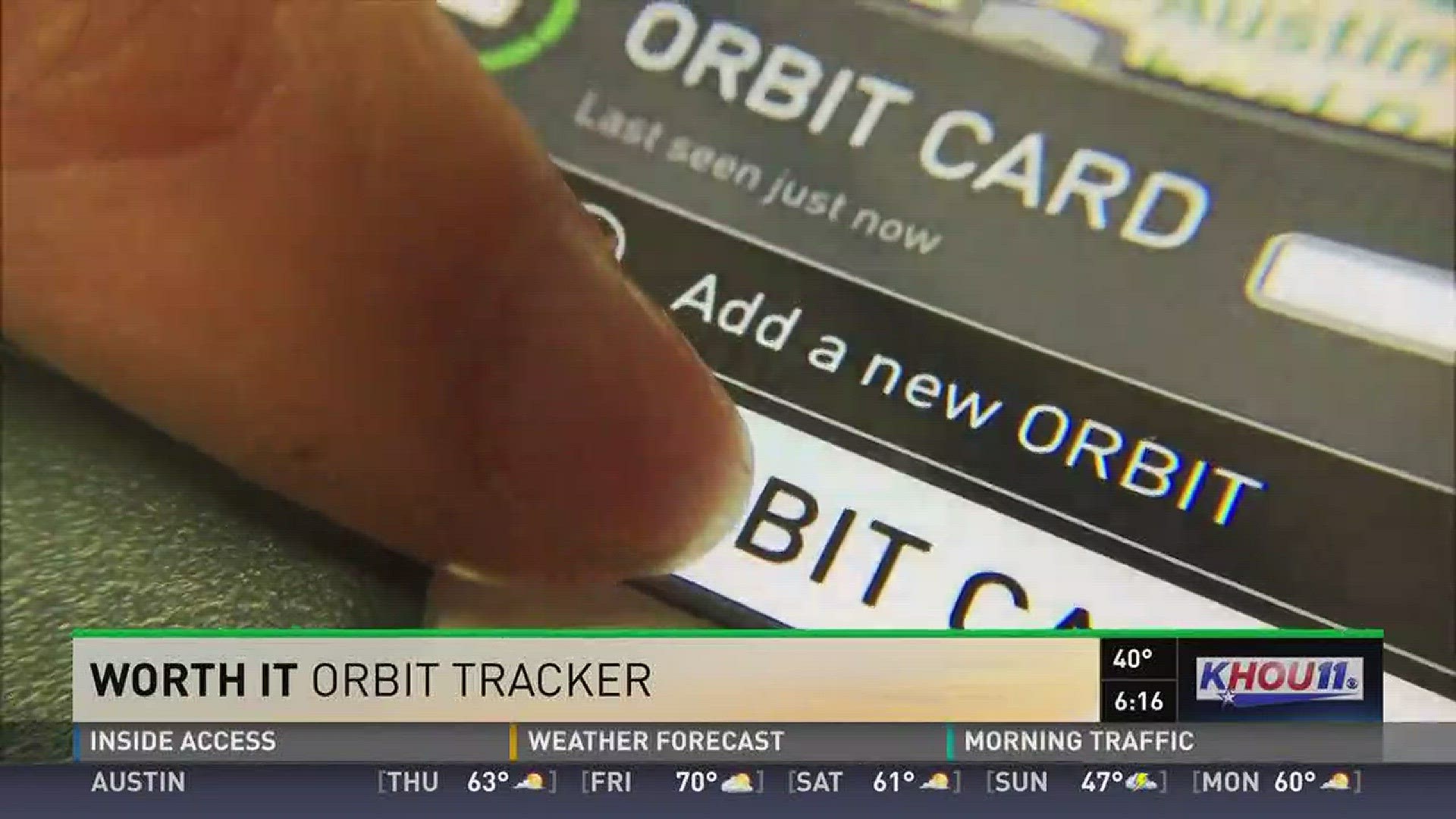 The Orbit Bluetooth Tracker claims to keep track of your phone and wallet - is it worth it? KHOU Consumer Reporter Tiffany Craig investigates.
