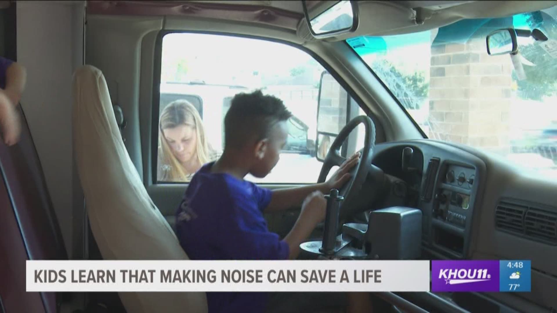 Creative Years Early Learning Center is teaching its kids how honking a horn could save their life.