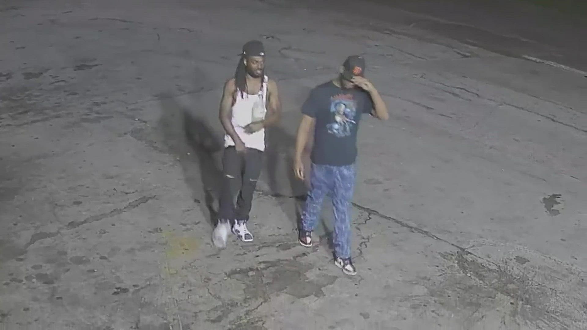 HPD is asking for the public’s help in identifying two suspects wanted for a violent aggravated robbery that happened in September at a convenience store.