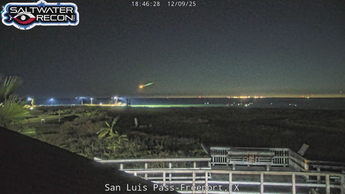 Did you see it?  Camera captures meteor streaking across the Texas sky