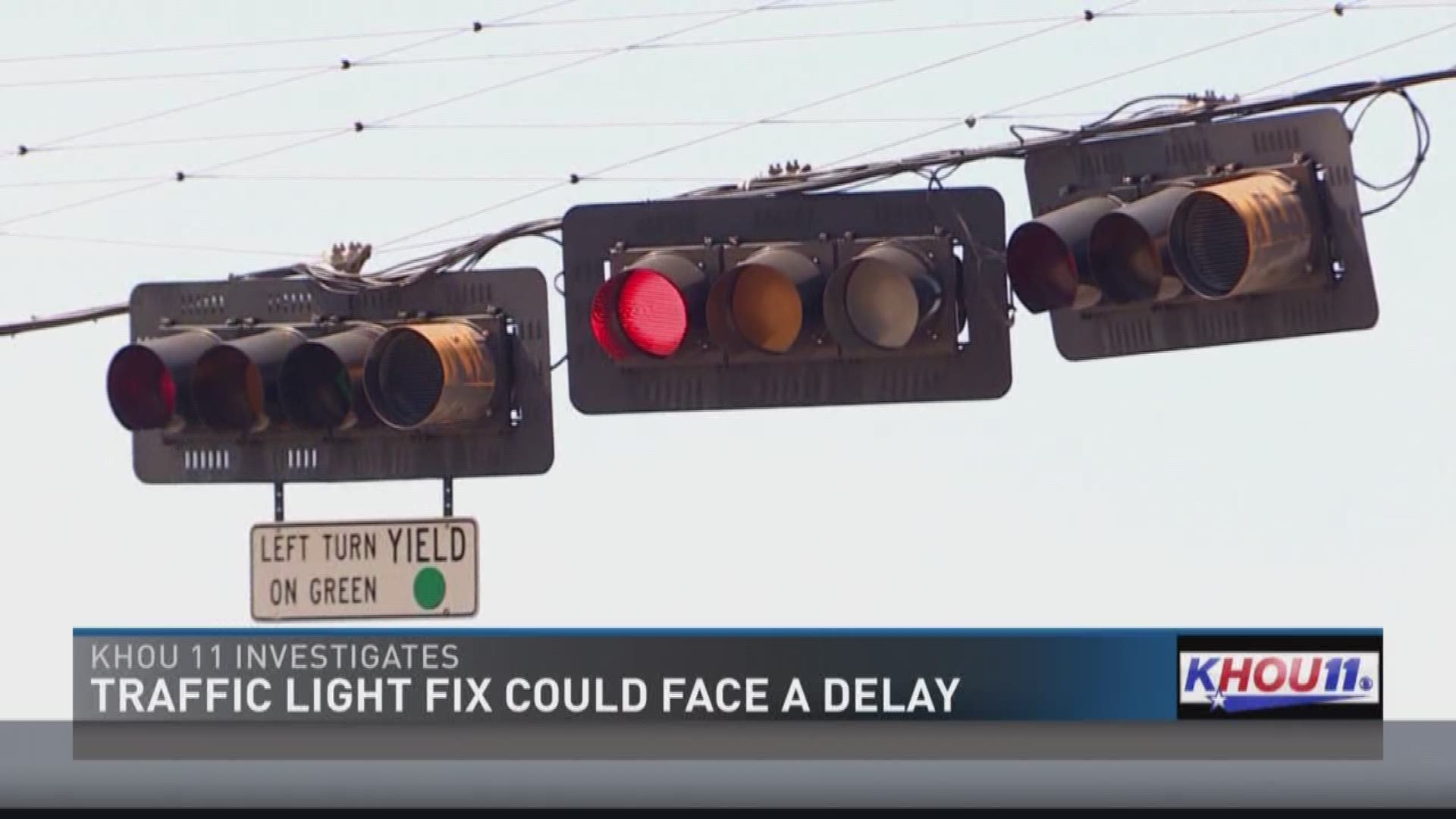Houston traffic light fixes could face a delay
