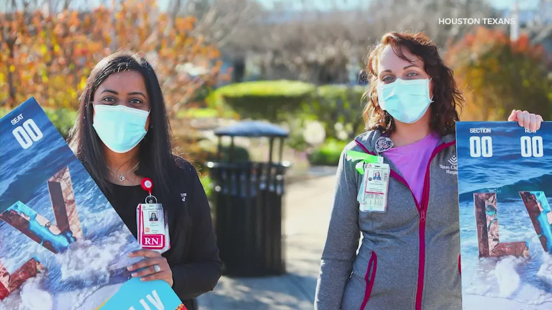 Some healthcare heroes in Houston were selected for a trip to Super Bowl LV where they will be honored for their efforts during the pandemic.
