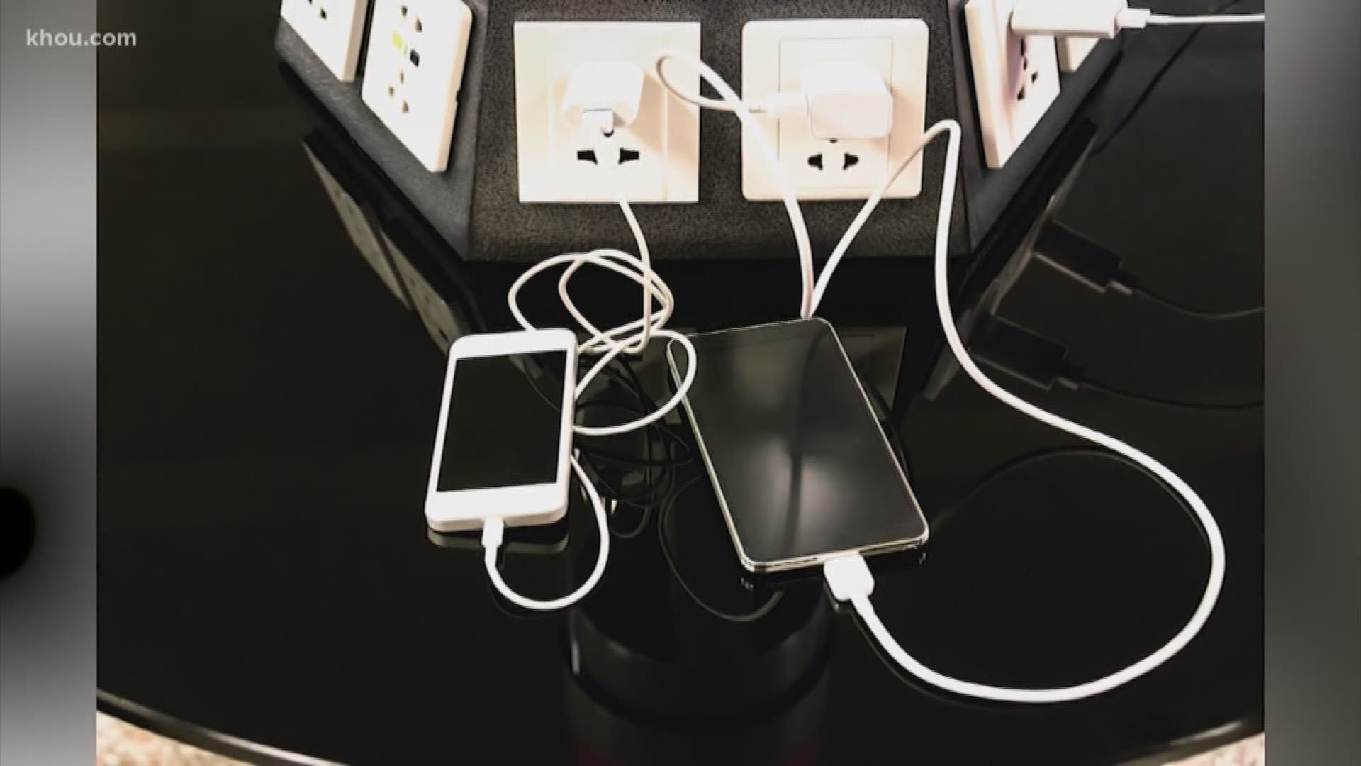 Cyber security experts say stay away from phone charging stations at the airports and the malls. They say those public USB charging stations could have malware.