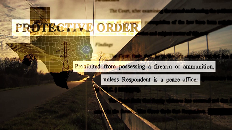 Texas law prohibits domestic abusers with protective orders from having guns. What happens after? Not much.