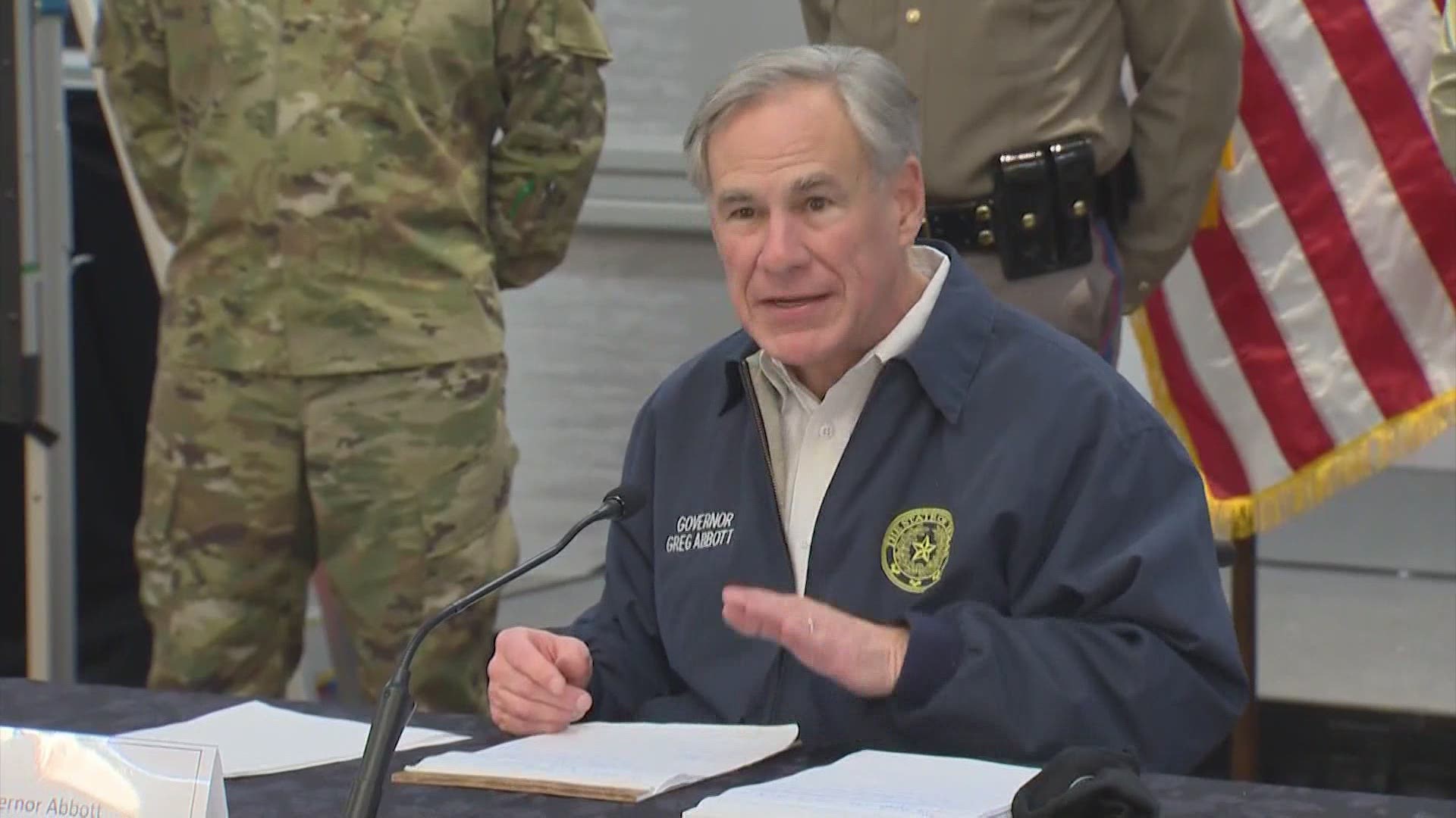 Texas Gov. Greg Abbott on Saturday urged Texans to take the necessary preparations and precautions ahead of severe winter weather that's expected to impact the state