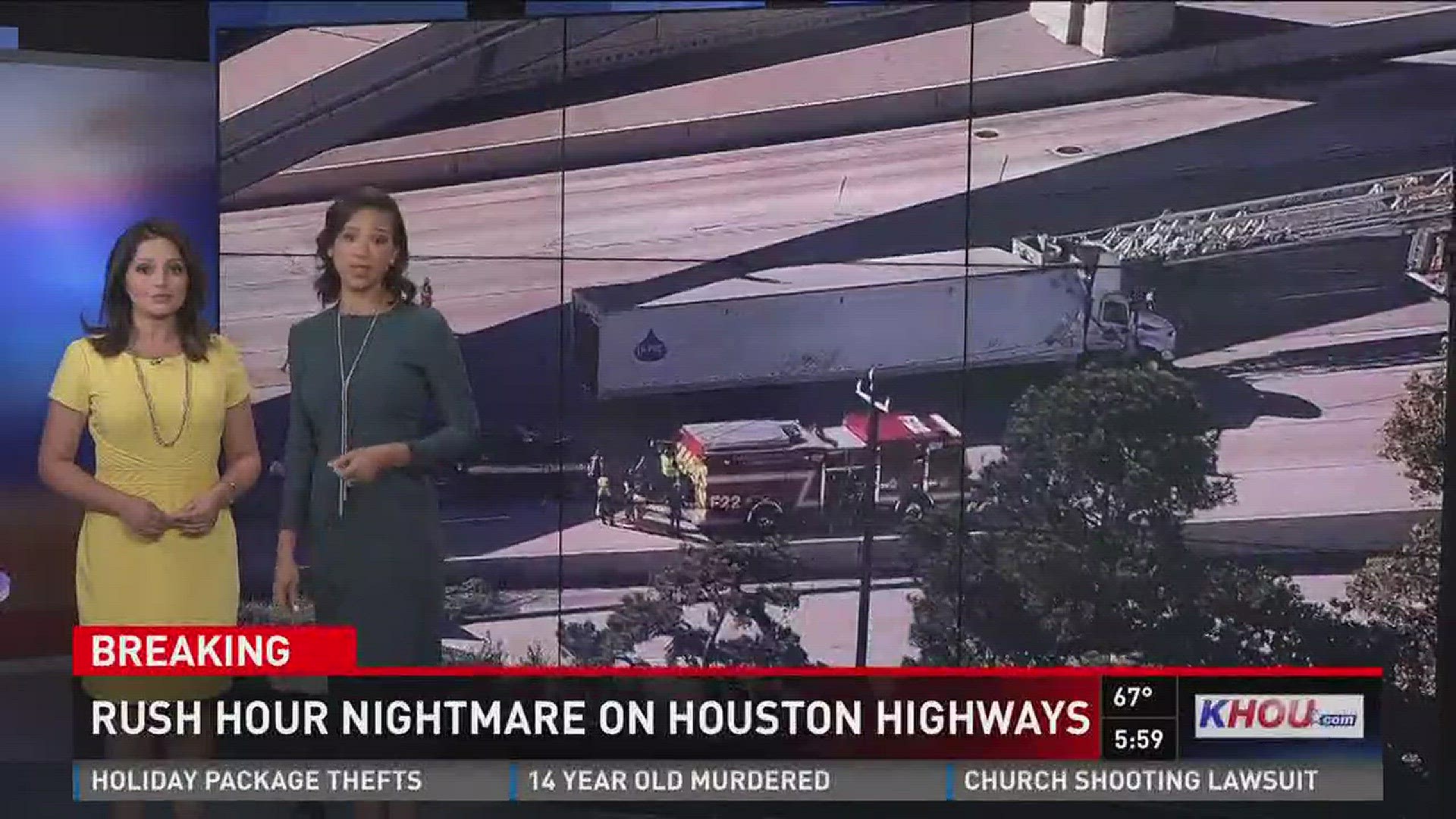 Traffic continued to be a nightmare Tuesday evening for drivers who usually head westbound on the Katy Freeway.