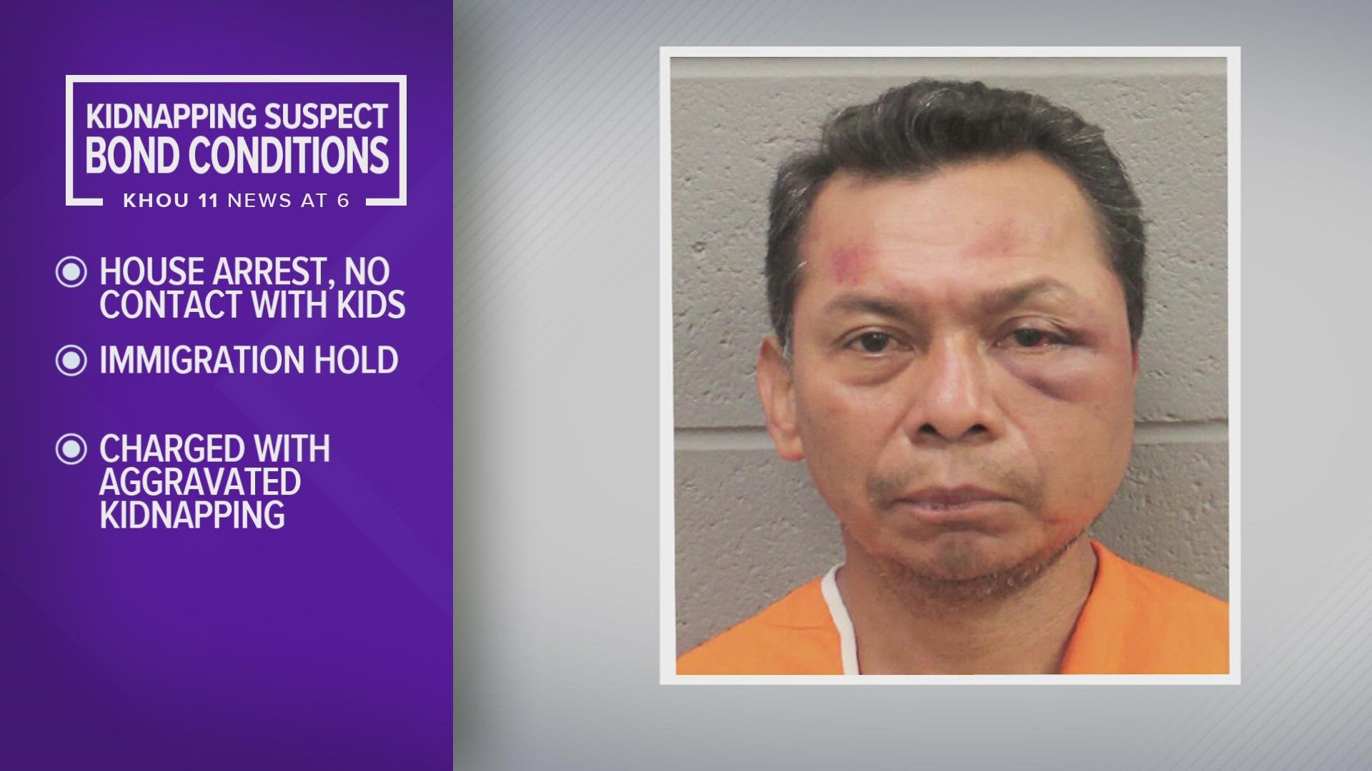 Holman Hernandez, the man accused of kidnapping a 3-year-old girl from a north Houston apartment complex, appeared in court on Tuesday, Aug. 23, 2022.