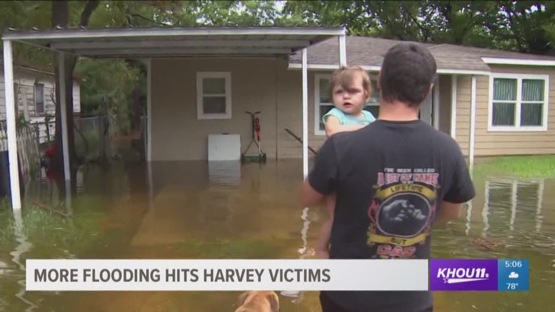 Several folks in Galveston County are cleaning up after they saw flooding Tuesday morning.