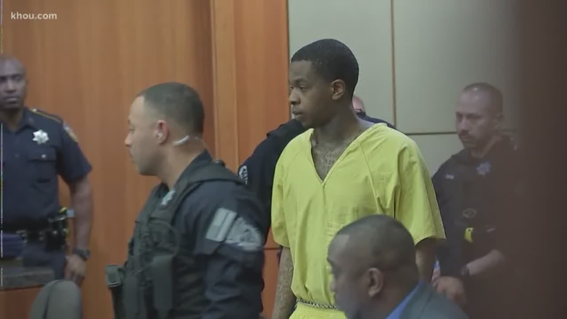 Larry D. Woodruffe, a capital murder suspect in the shooting death of 7-year-old Jazmine Barnes, faced a judge for the first time Thursday morning. Prosecutors say Woodruffe was the gunman who killed the seven-year-old girl. Woodruffe's court-appointed de