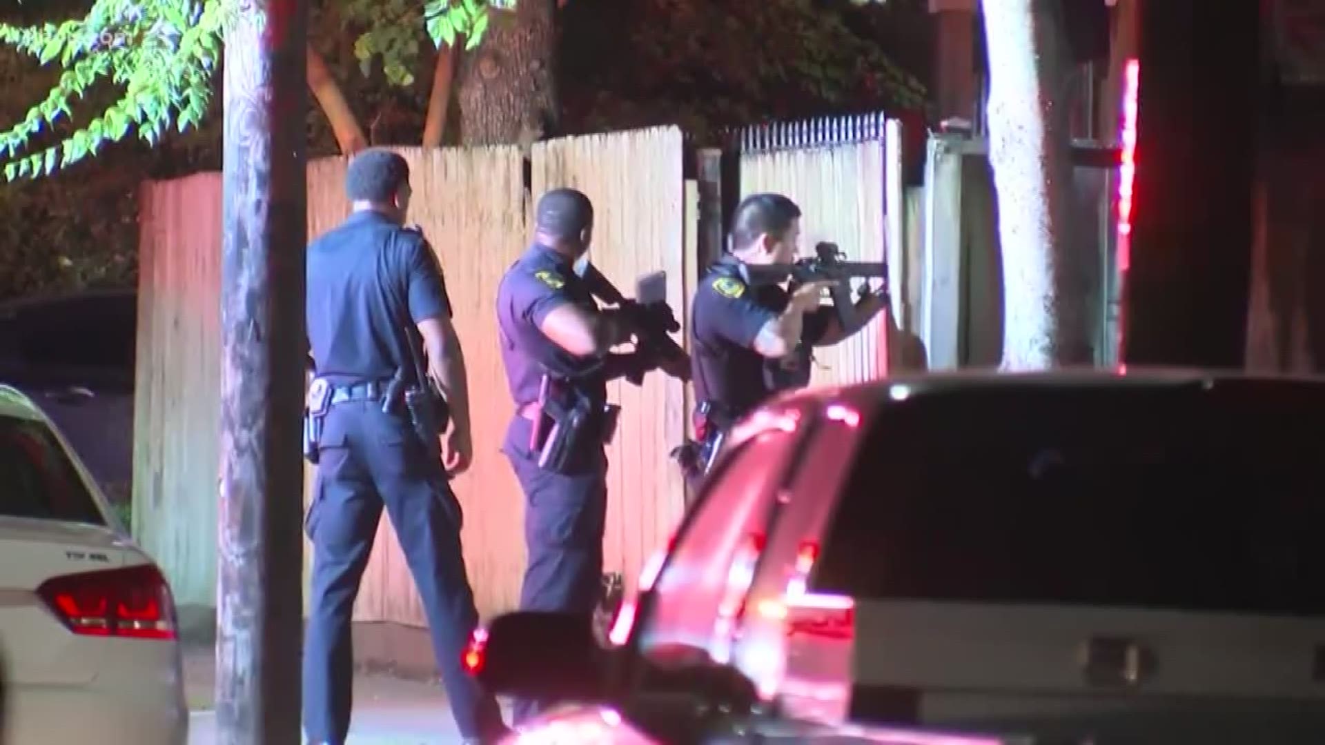 A father was shot in an attempted home invasion in the Heights overnight.