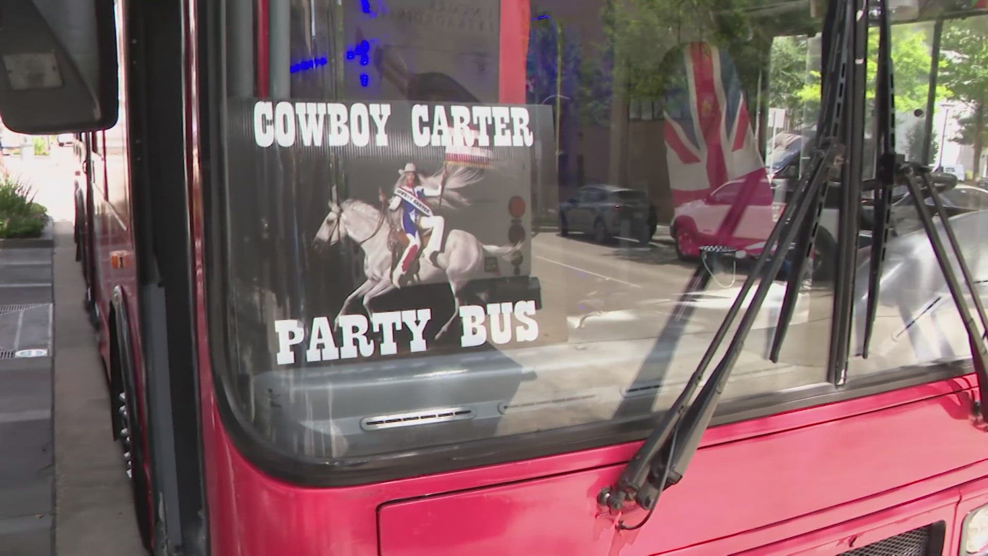 Houston City Tours is rolling out the Cowboy Carter party bus this weekend. It's a decked-out double-decker originally from London.