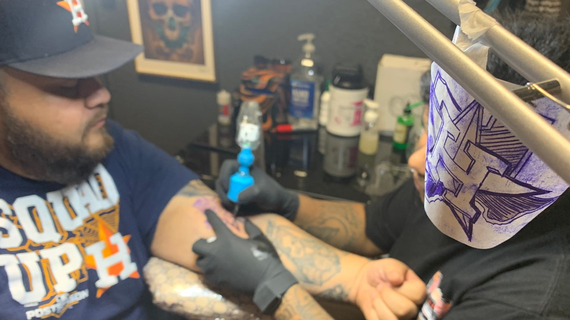 Houston Astros tattoos show off fans' pride
