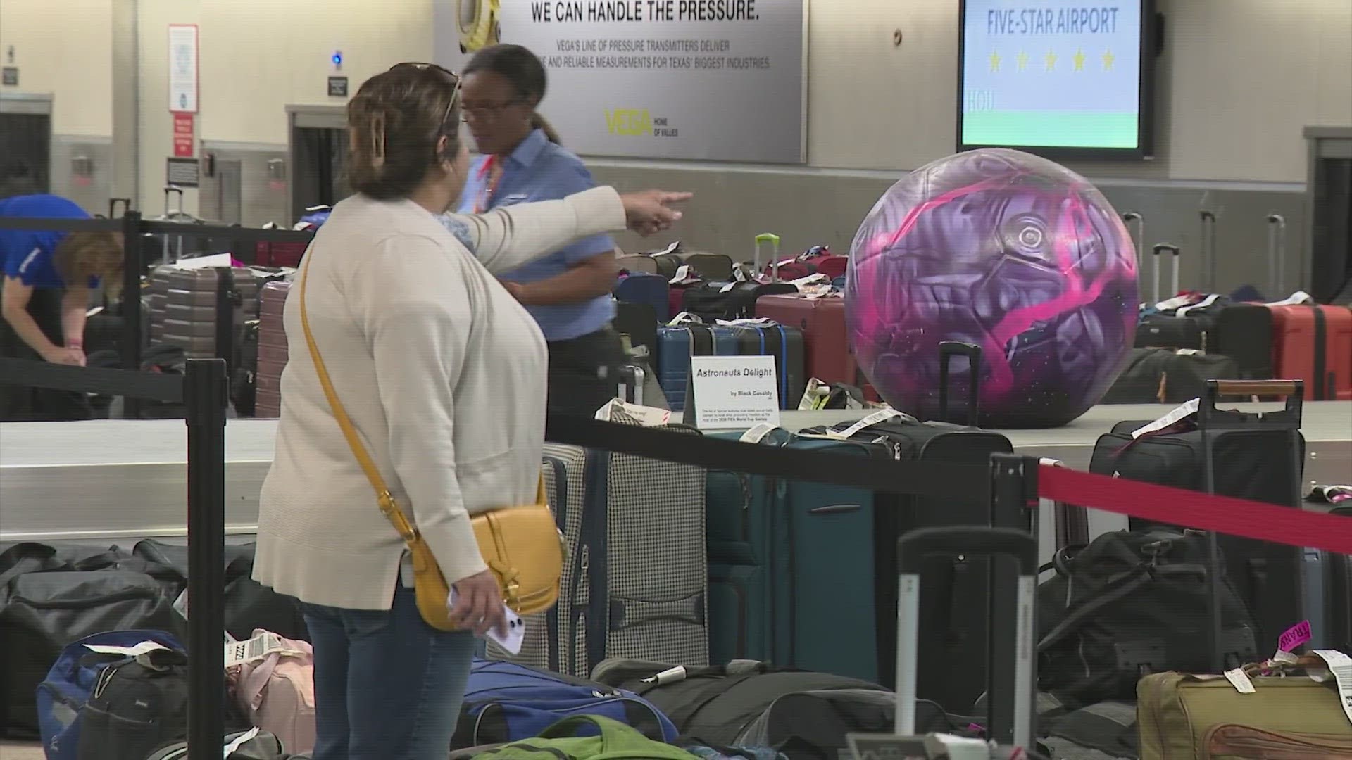 All flights in and out of Hobby Airport were stopped for hours on Tuesday after two planes collided on a runway.