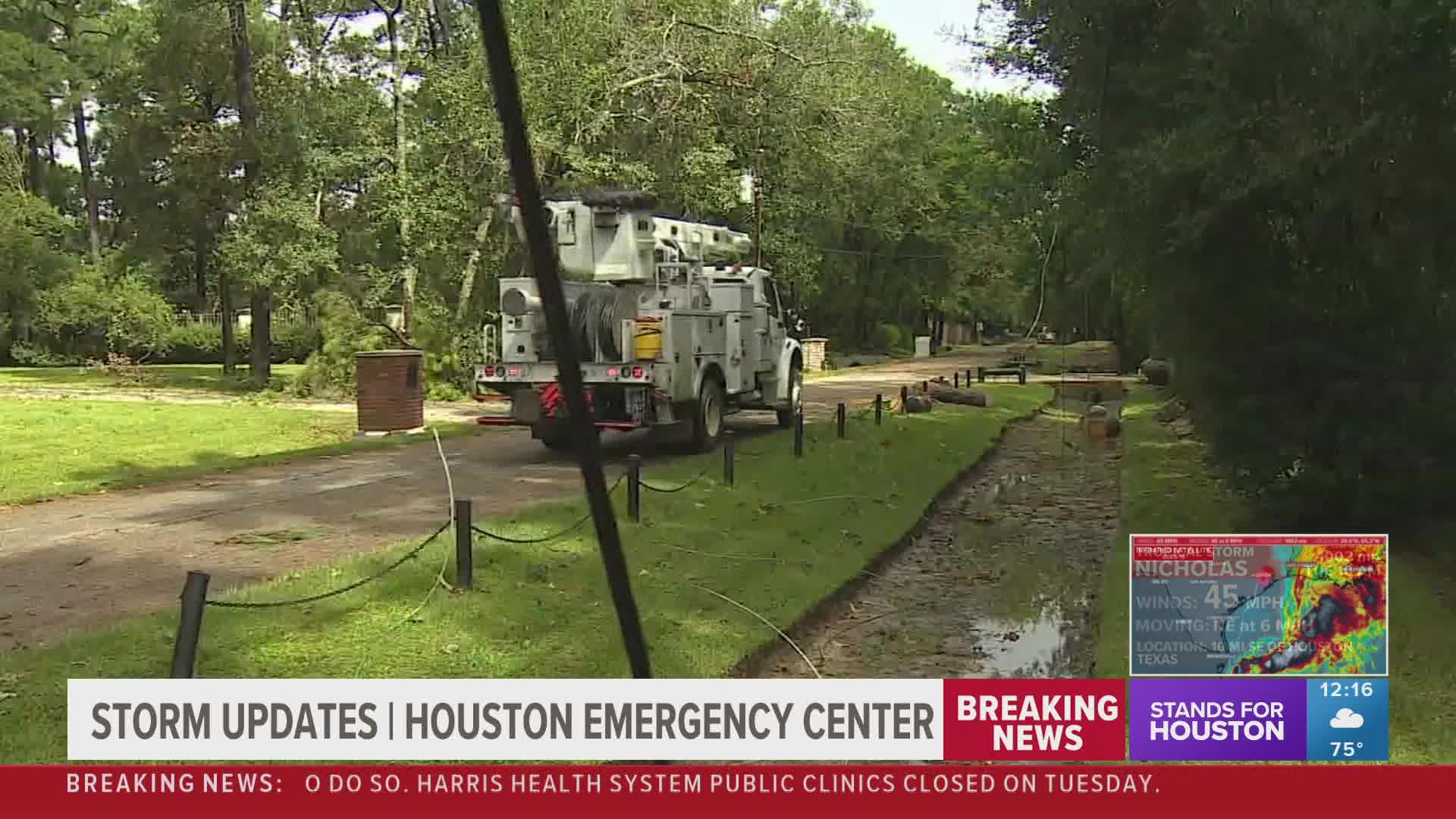 Nicholas caused citywide power outages and left roadways covered in debris in Houston, but Mayor Sylvester Turner says it could've been much worse.