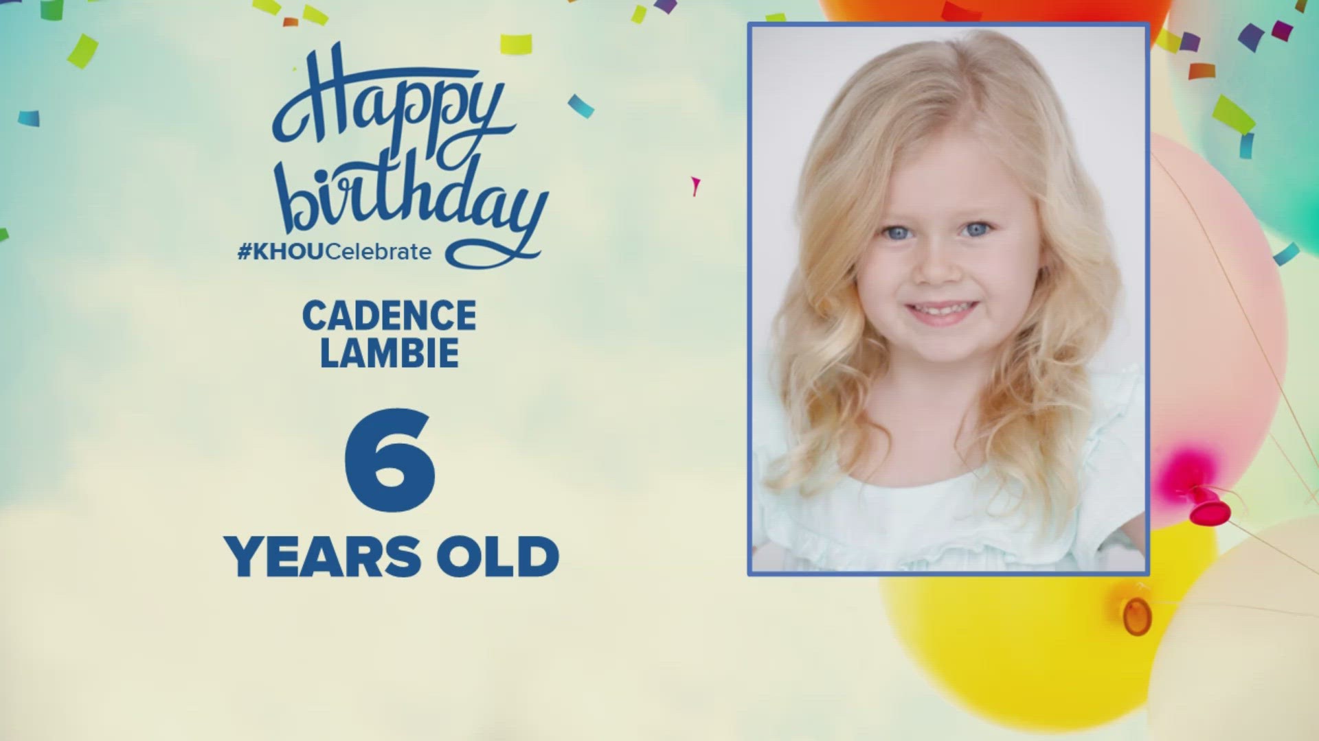 We want to celebrate with you! Text a photo and info about someone celebrating an anniversary or birthday to 713-526-1111.