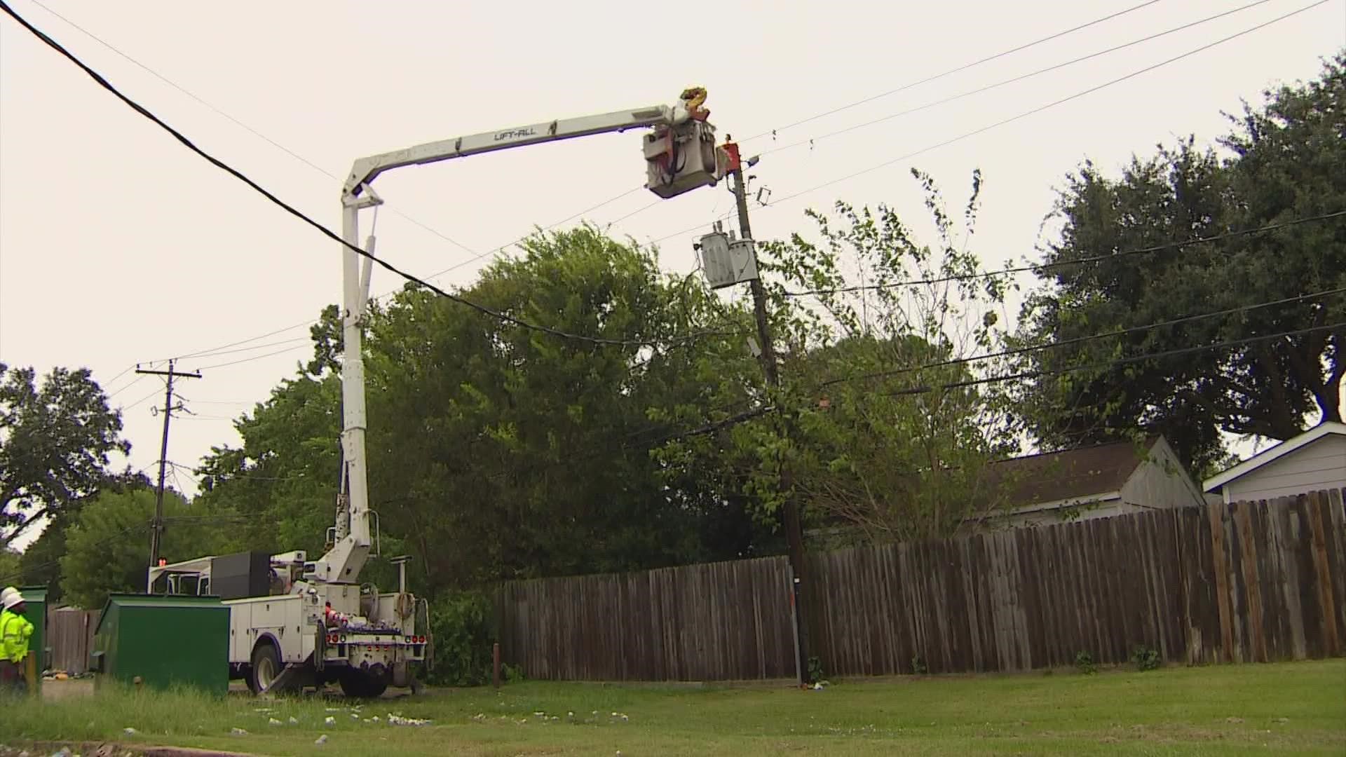 Businesses and residents the Meyerland area say they have been without power since Tuesday morning.