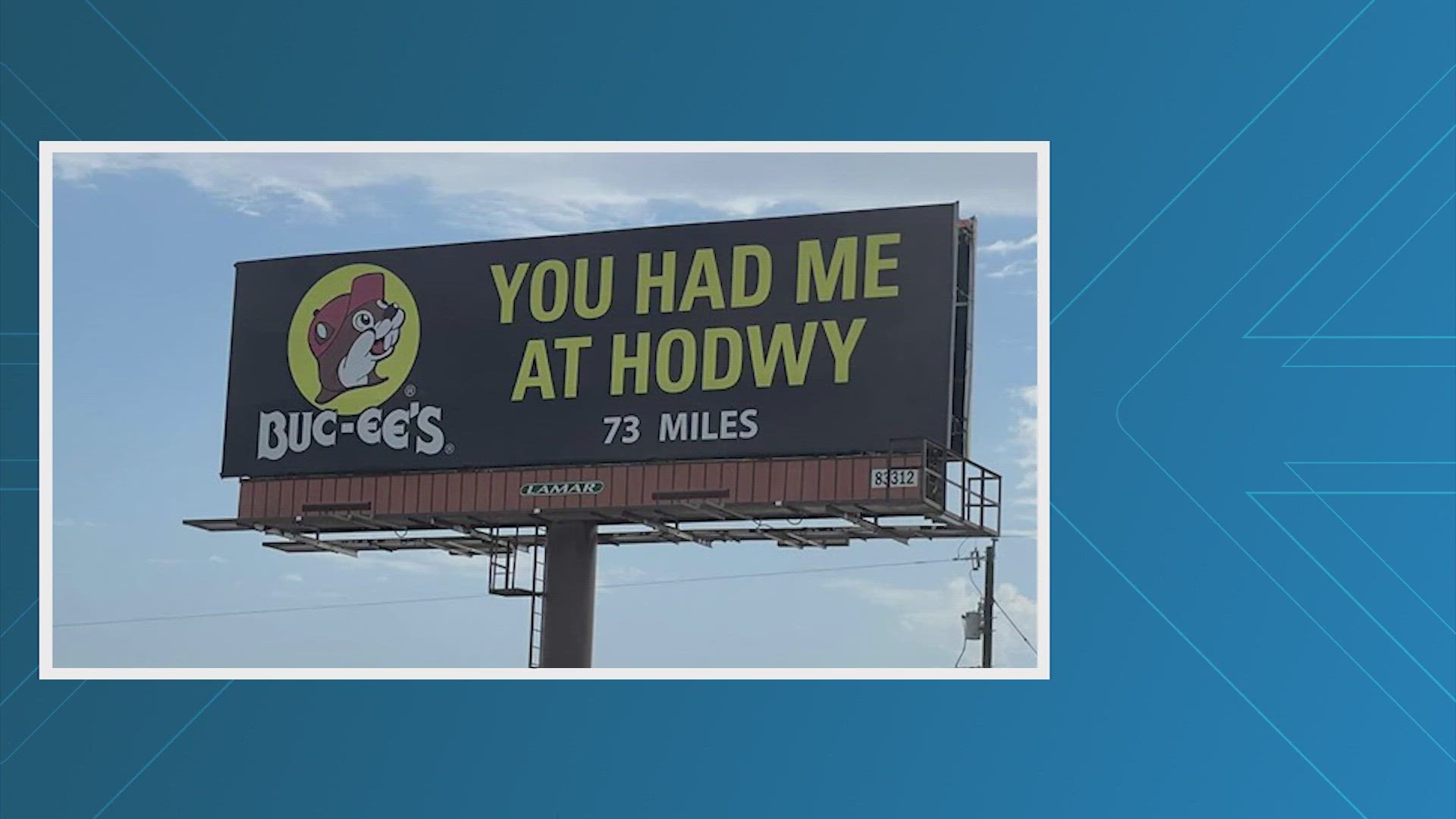 Eagle-eyed motorists noticed something a little off in one of Buc-ee's many roadside billboards on Texas highways.