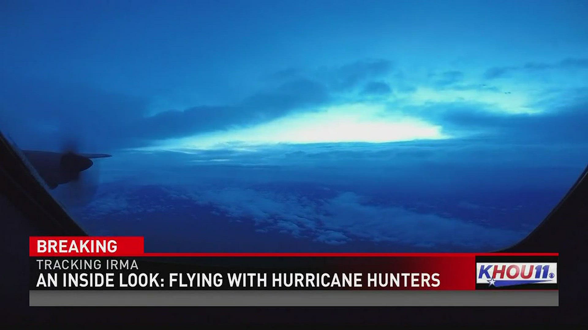 Hurricane hunters flew into the eye of Hurricane Irma.