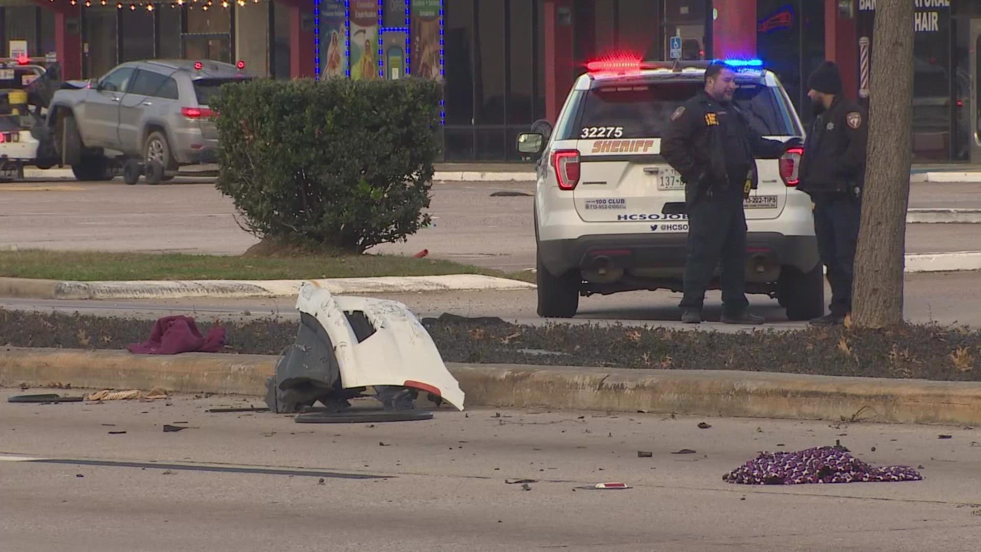 Deputies are investigating a hit-and-run crash that left a wheelchair-bound pedestrian dead on FM 1960 in north Harris County, according Sheriff Ed Gonzalez.