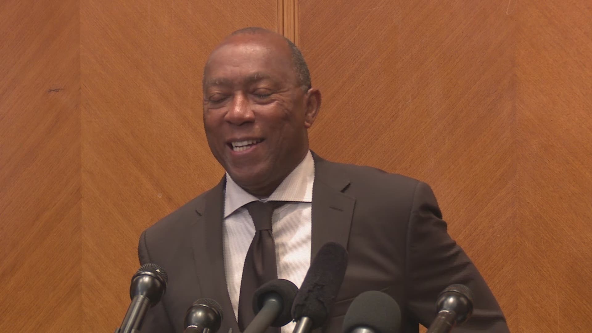 Mayor Sylvester Turner gives well-wishes to Mattress Mac and hopes for a fast recovery.