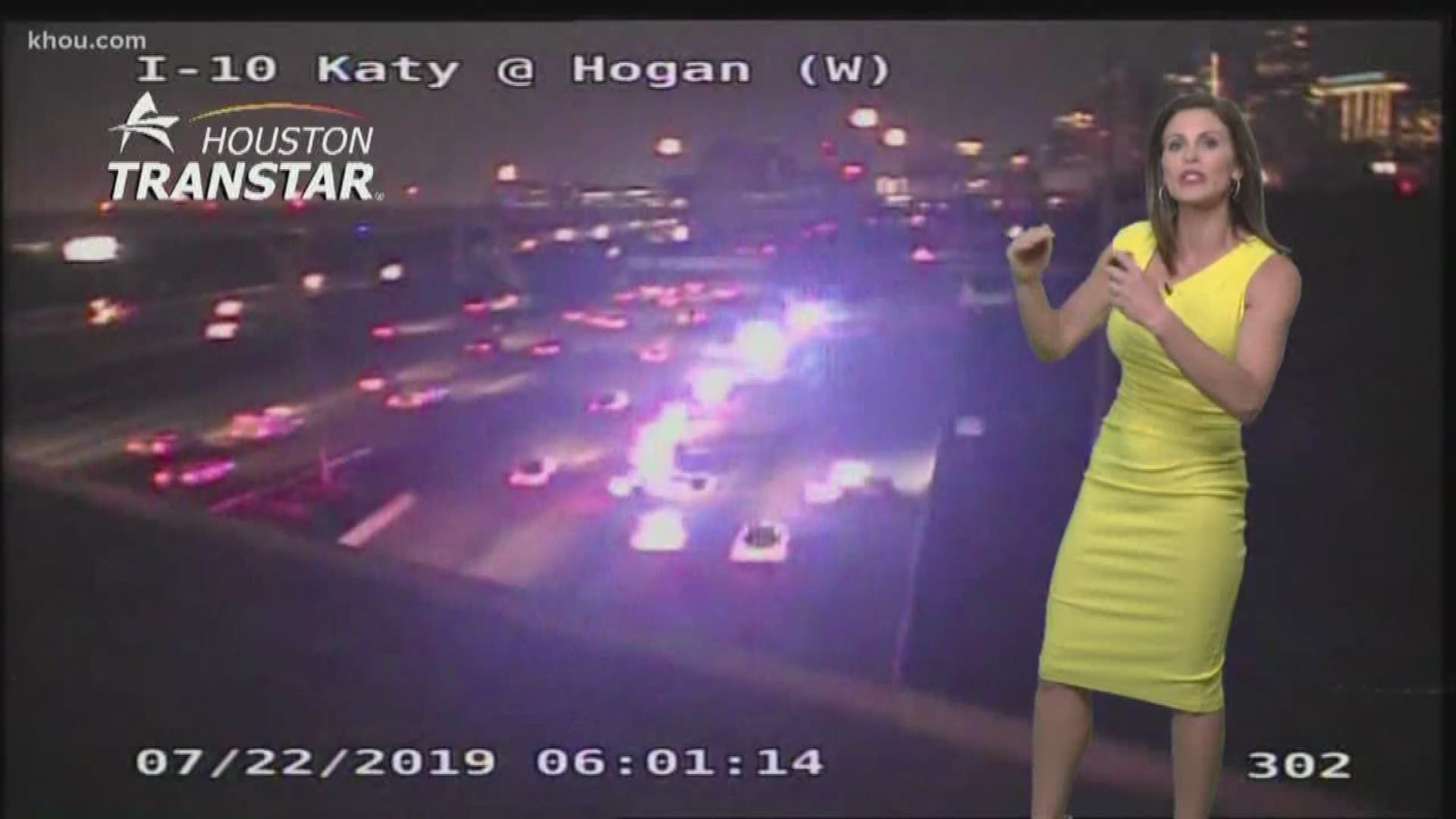 I-10 eastbound at 45 is closed due to a fatal auto-ped accident, a prisoner dies and deputies are injured in a wrong-way crash and protests against Governor Rossello continue in Puerto Rico, these are some of the top headlines from #HTownRush at 6 a.m.