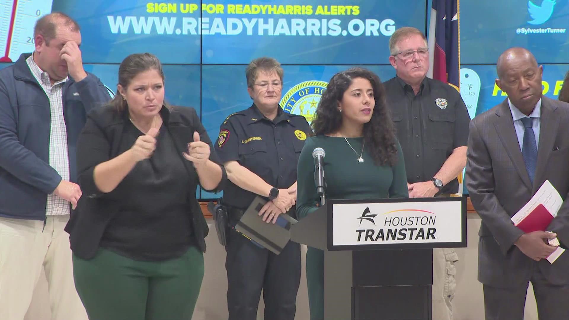 Harris County And Houston Officials Give Update On Arctic Blast ...