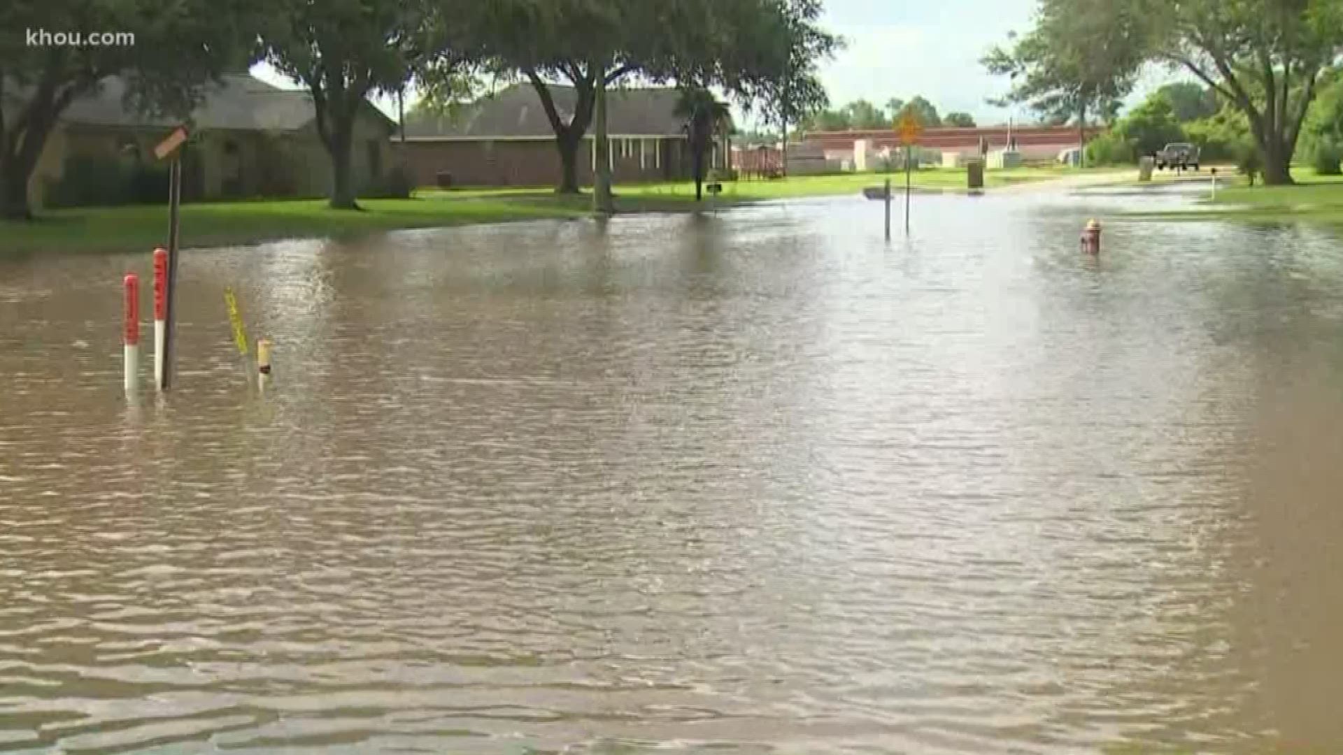 The City of Wharton’s sewage system is no longer overwhelmed after it was waterlogged as a result of heavy rain Wednesday.