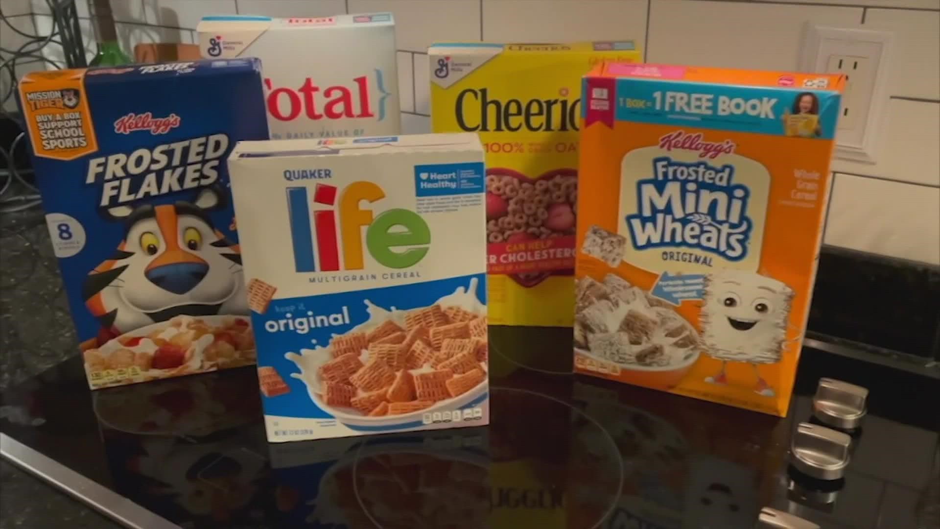 pictures of cereal boxes