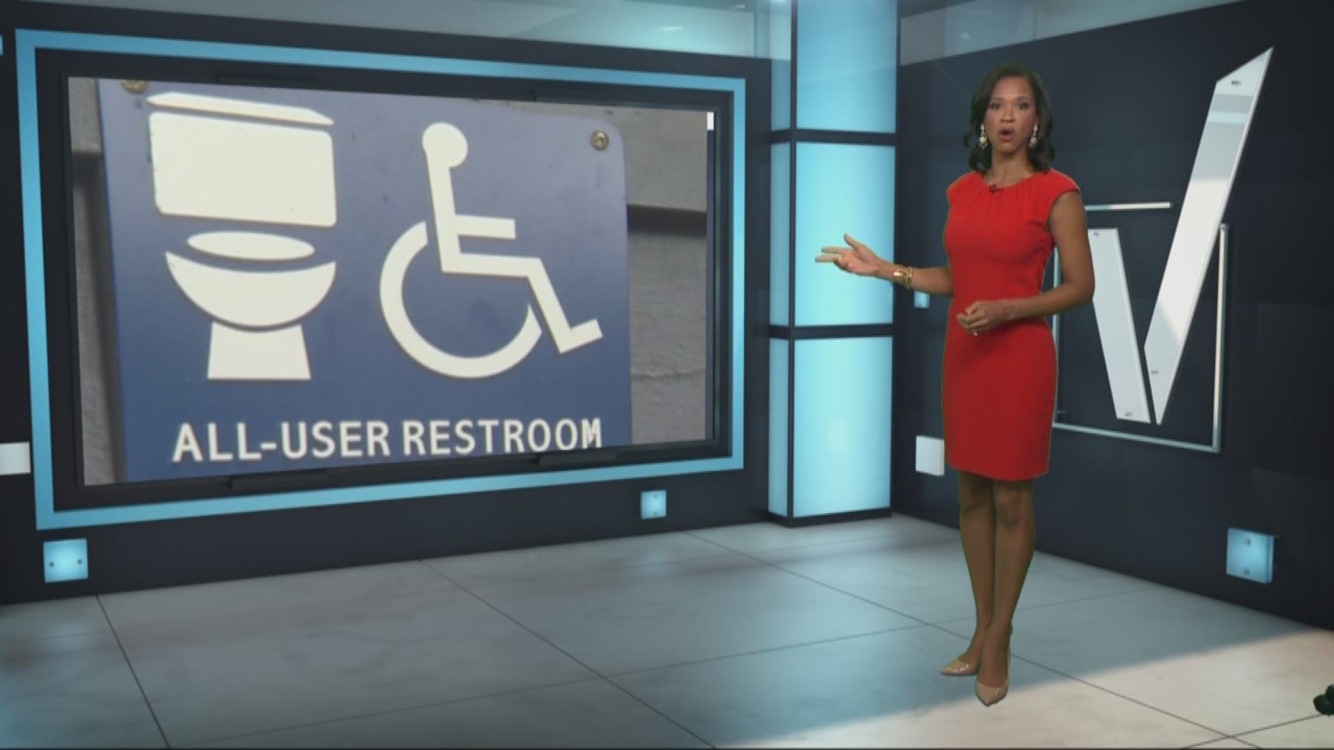 A viewer wanted to know if handicapped bathroom stalls are like handicapped parking spaces. Is it possible to be fined for using them or are they open to anyone?