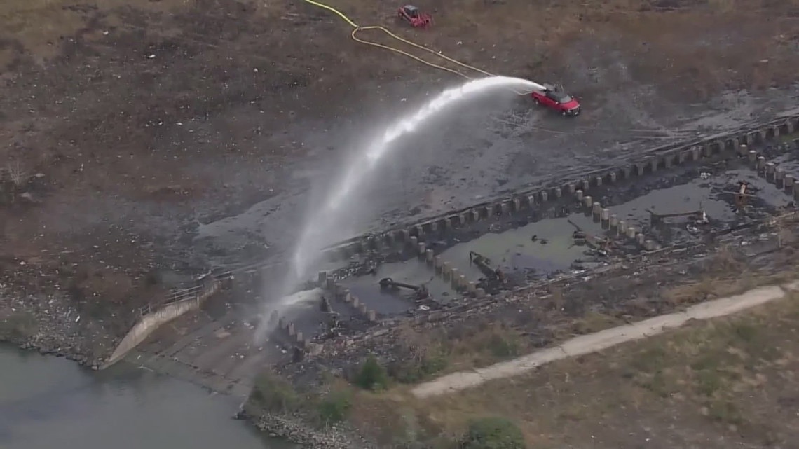 Texas City residents wary of air quality after fire at decommissioned power plant