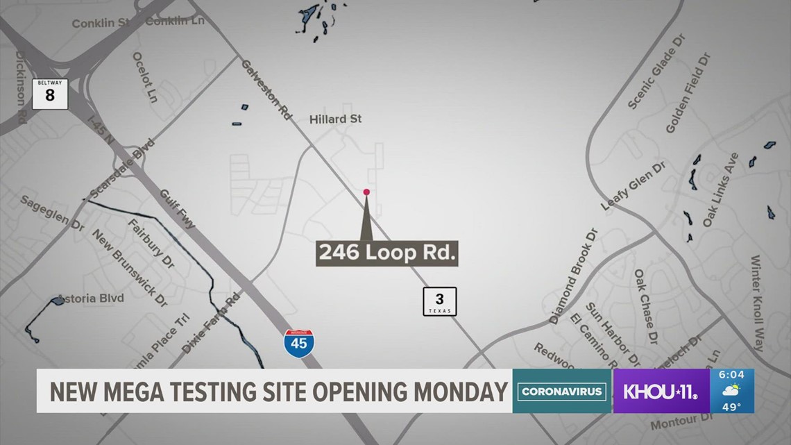 Houston Health Department to open sixth 'mega' COVID-19 testing site in Clear Lake
