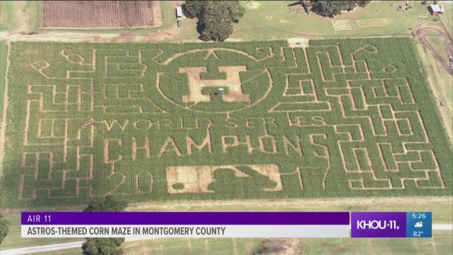 Astros fans are excited about Houston's ALCS matchup with the Boston Red Sox. But perhaps no one is as excited as the fan who created this incredible corn maze.