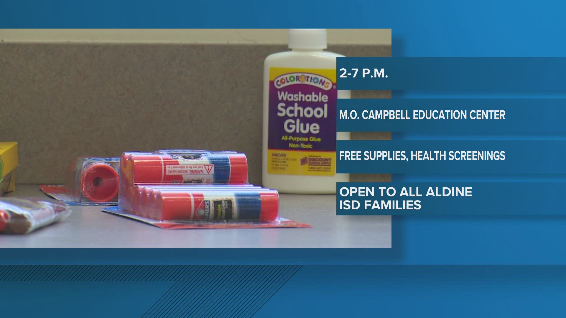 Families can get free supplies, health screenings, and connect with community resources.