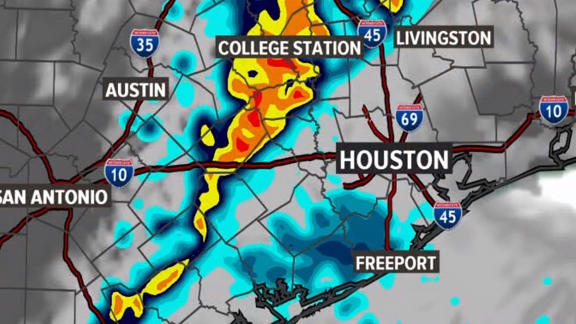 Houston weather forecast from KHOU Storms and rain are on the way