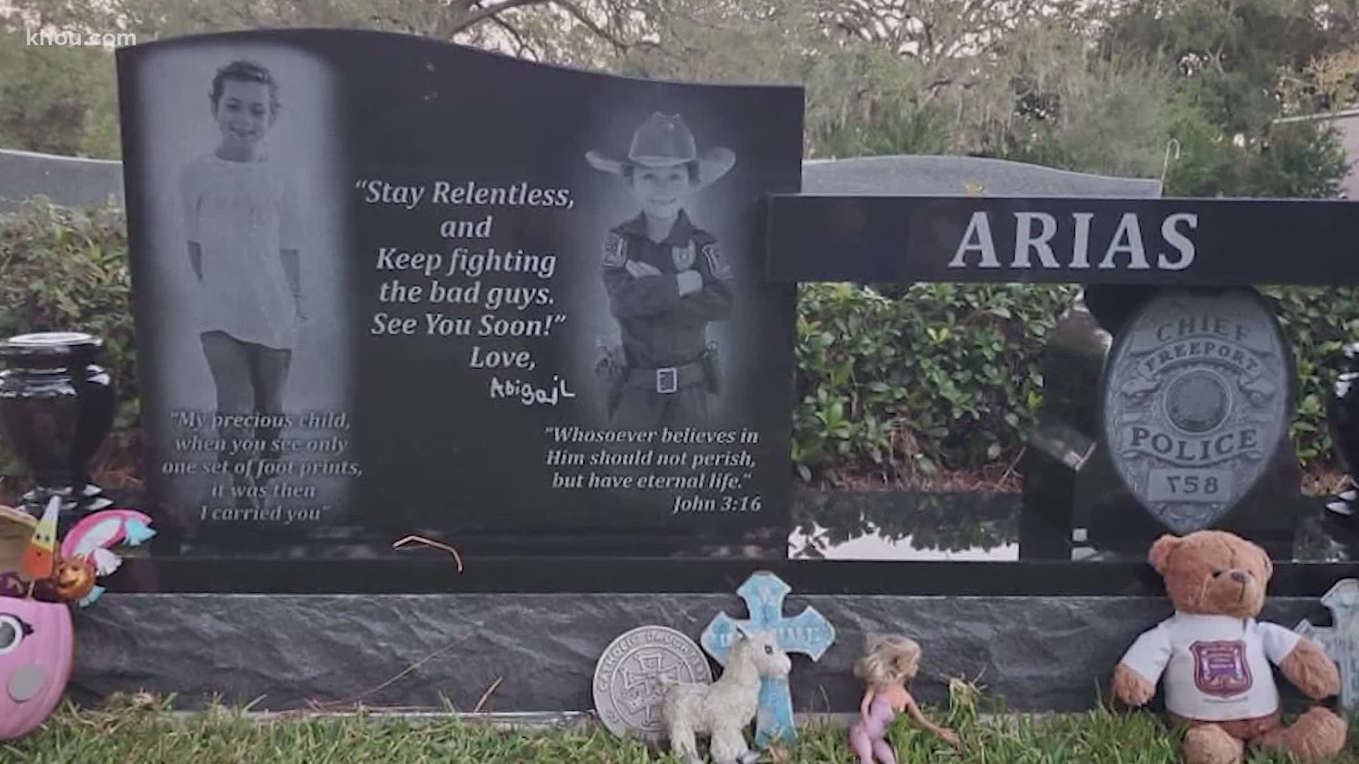 One year since her death, the impact of 7-year-old Abigail Arias is still felt in the Freeport Police Department and beyond.