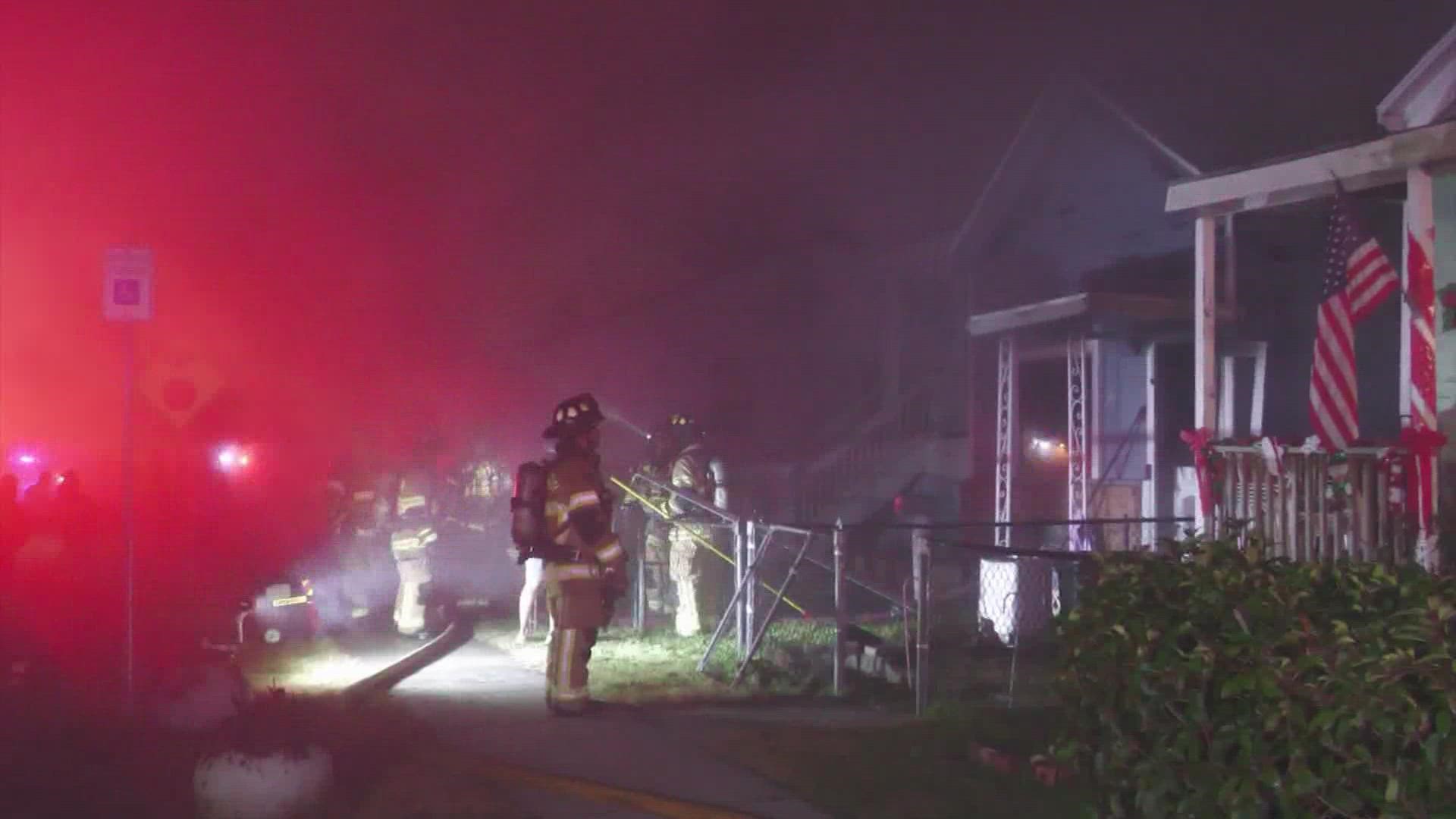 A woman was found dead after a house fire in Galveston Sunday night, according to the Galveston Fire Department.