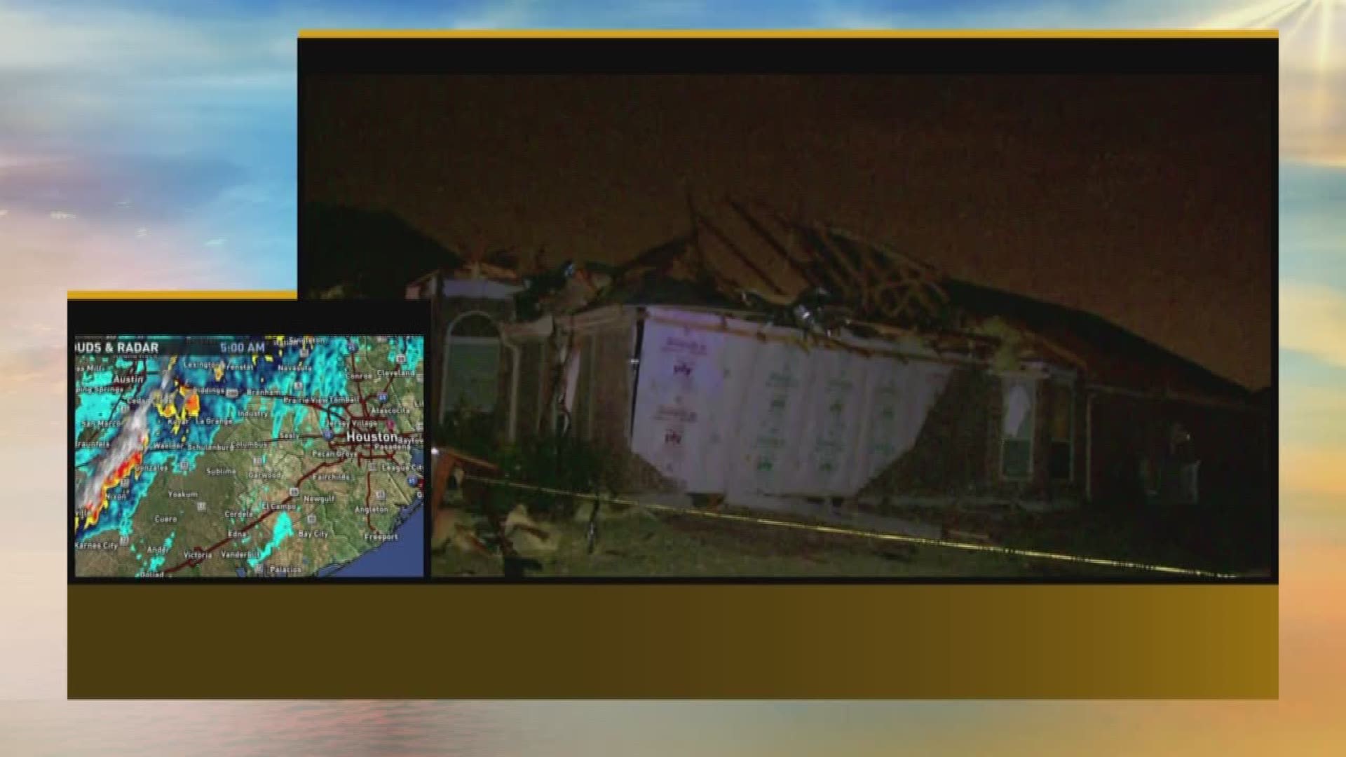 Overnight storms damage homes in North Texas | khou.com