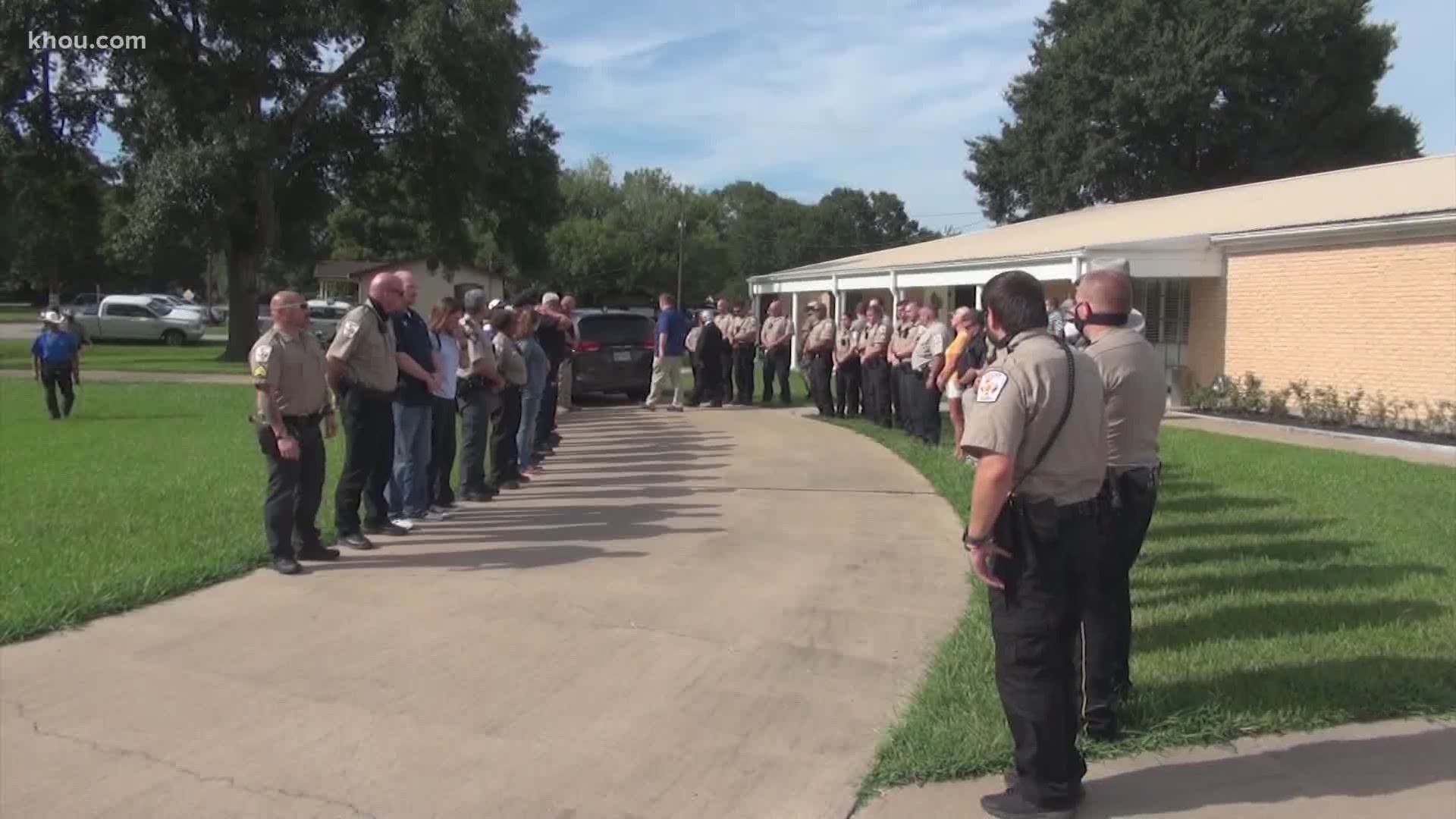 Waller County Sheriff Glenn Smith was honored with a procession after he died Saturday of a heart attack.