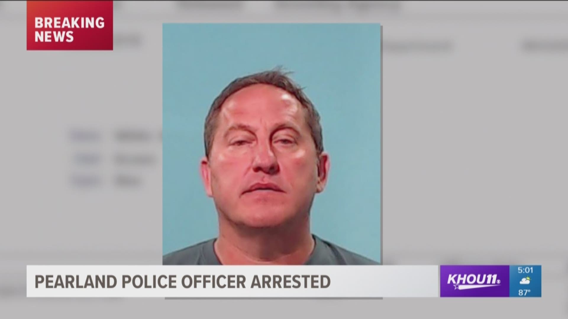 A former Pearland Police officer was arrested Wednesday, accused of invasive recording.