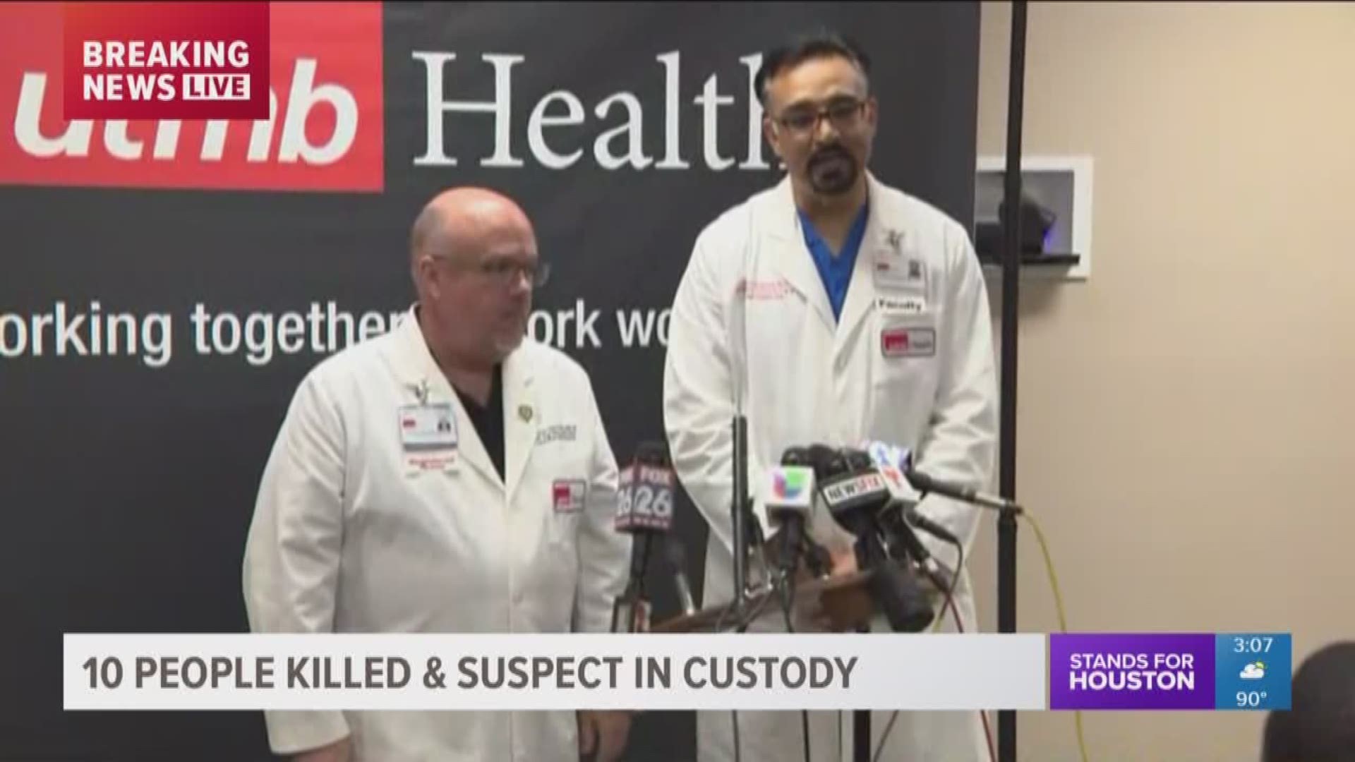 Officials at the University of Texas Medical Branch in Galveston, Texas detail the injuries and conditions of the remaining patients wounded in the Santa Fe High School shooting