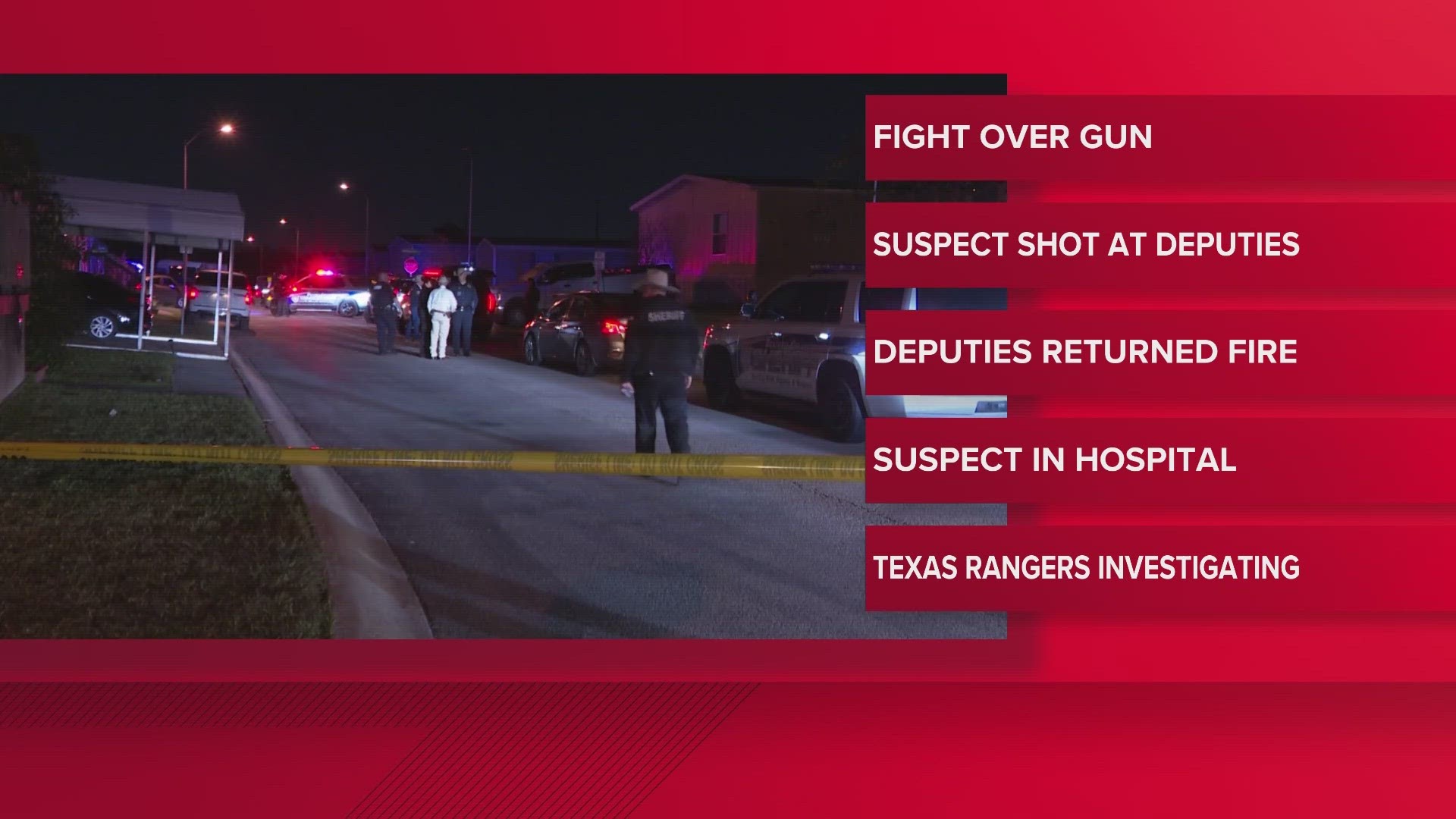 According to deputies, a man and woman were fighting over a gun. When deputies responded, they said the man pointed a gun at them.