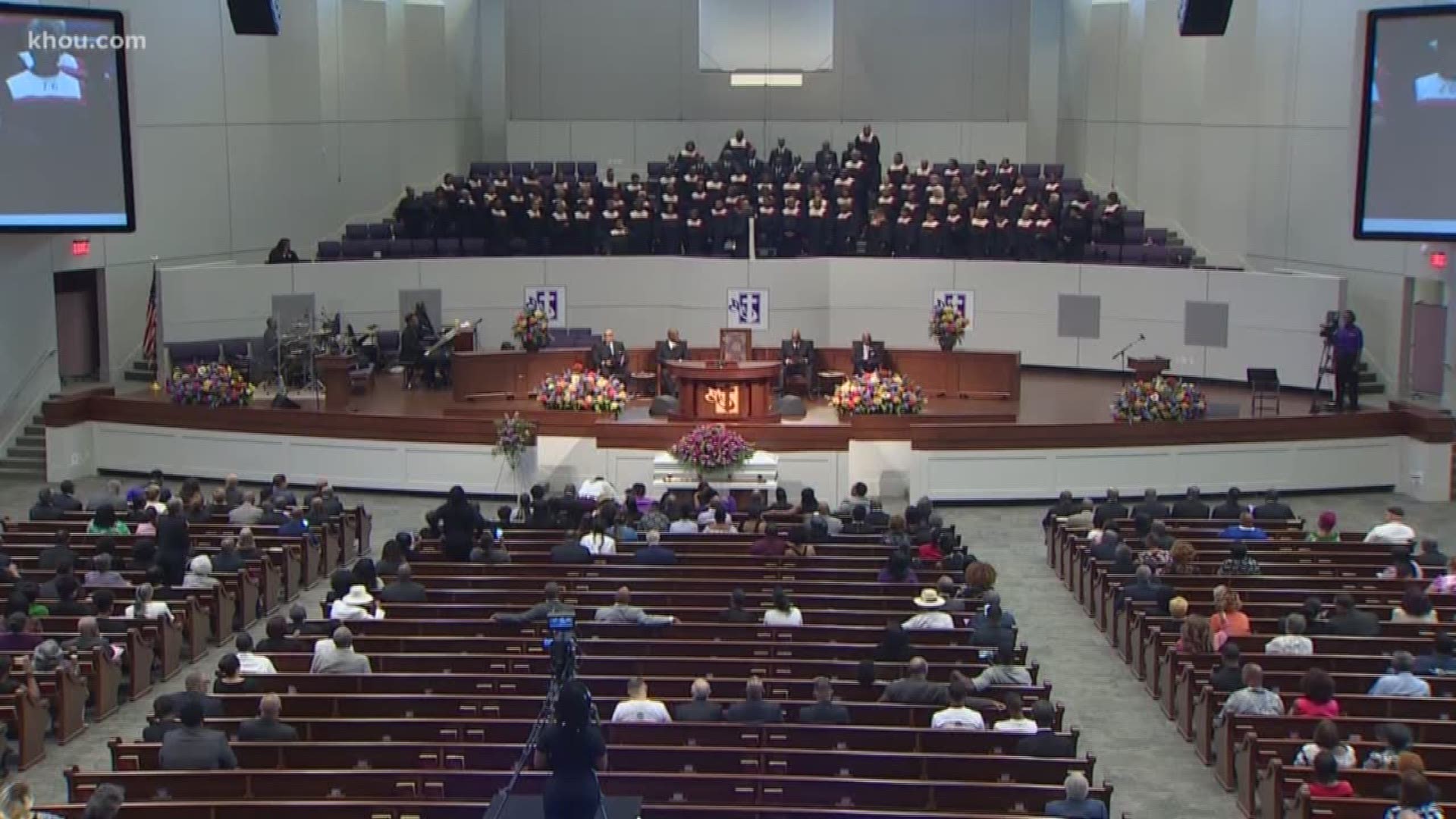 Friends and family said goodbye Thursday to Pamela Turner, the woman shot and killed by a Baytown police officer.