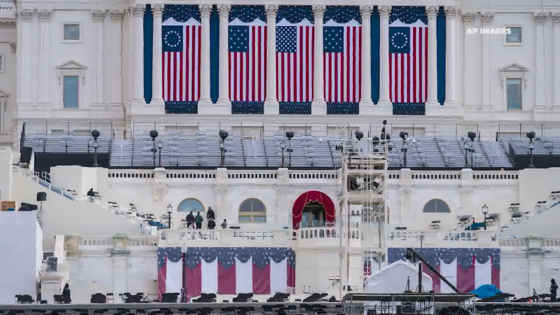 Washington D.C. is locked down and more than 25,000 National Guard members are patrolling the Capitol to ensure a smooth and peaceful transfer of power.