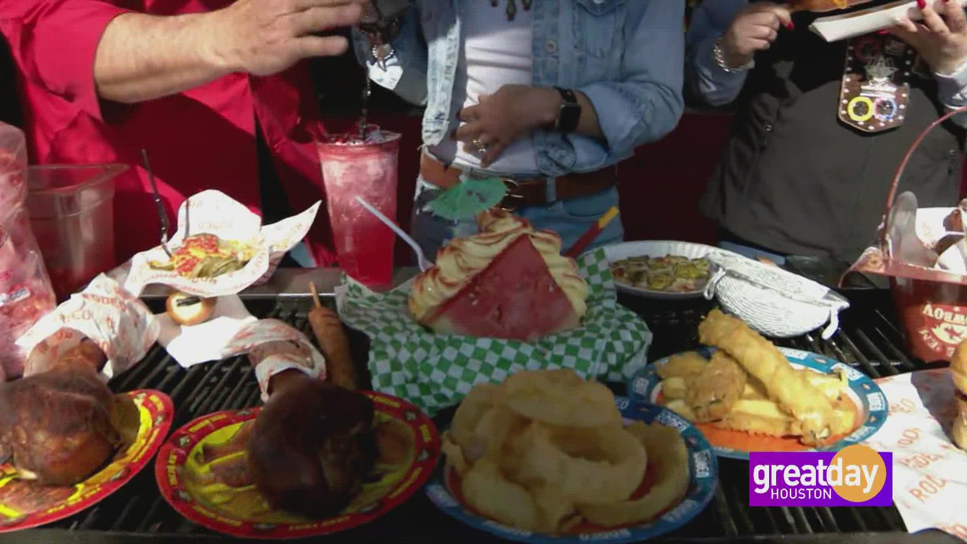 Great Day's Cristina Kooker and Midway Gourmet features some of the wackiest bites you can only try at the Rodeo