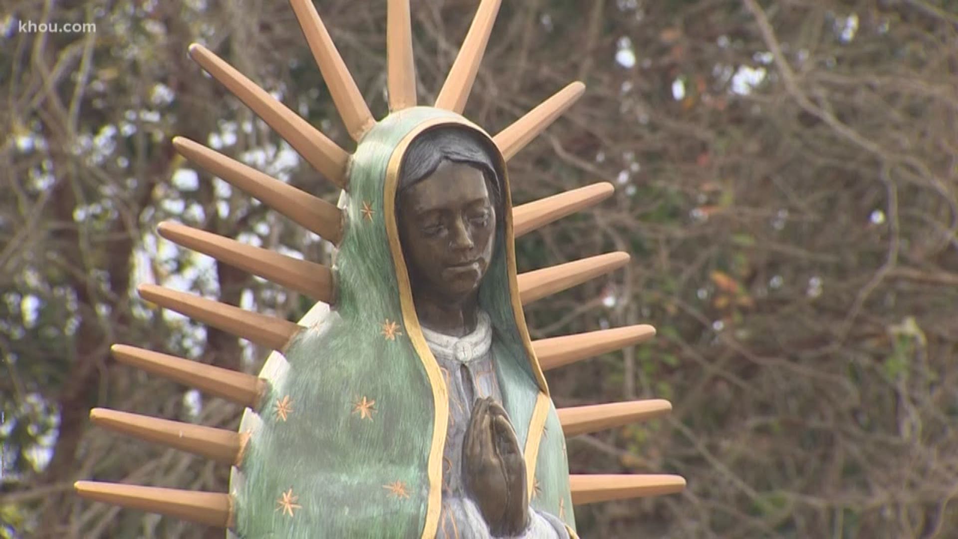 Wednesday was considered the Lady of Guadalupe's birthday. People all across Houston paid homage by stopping at an alter to lay flowers, light candles and pray.